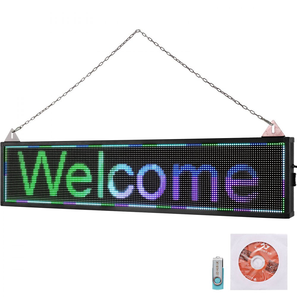 010375710187 - 40" LED Scrolling Sign with WiFi & USB Controls