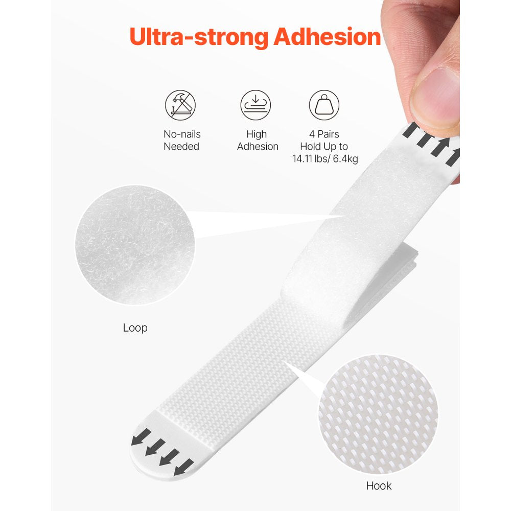 PFHL19x094 - 34 Pairs Heavy-Duty Picture Hanging Strips, Holds 14.11 lbs