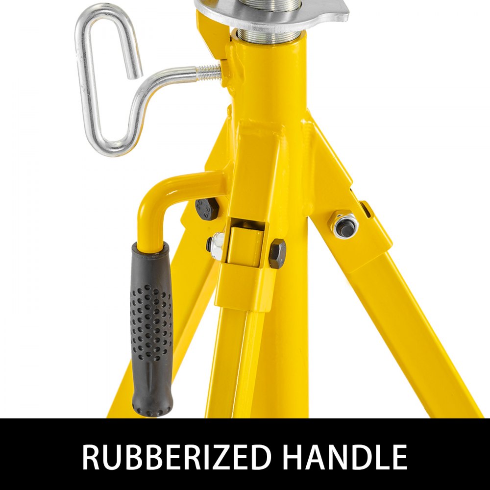 010838599474 - Adjustable 32-55 in Pipe Stand with Heavy-Duty Roller-Head