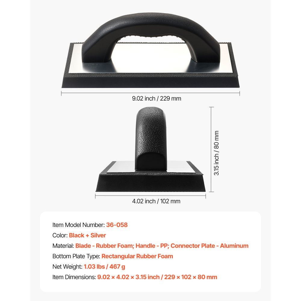 36-058 - Professional Grout Float with Ergonomic Handle for All Surfaces