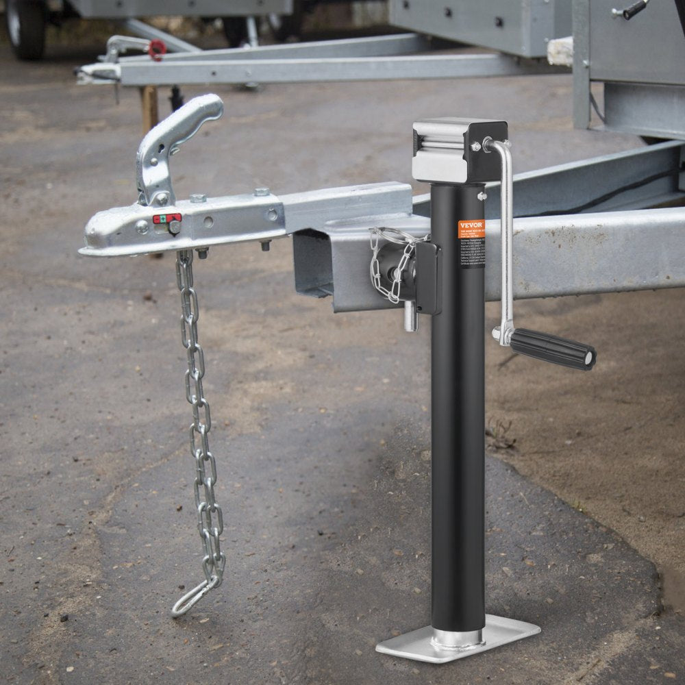 TJP-5002S-B - Heavy-Duty Carbon Steel Trailer Jack, 5000 lb Capacity