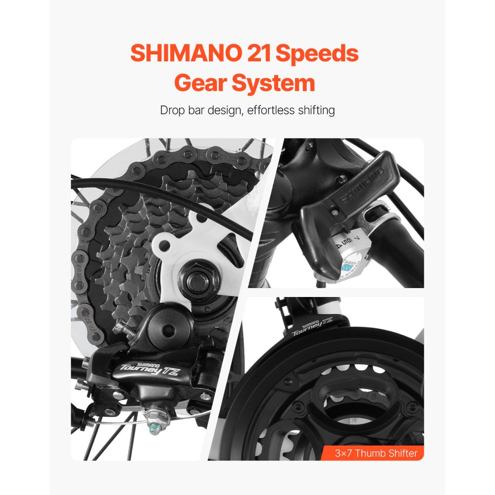 SS-700C-02 - 700C Urban Road Bike with Carbon Steel Frame, 21 Speeds