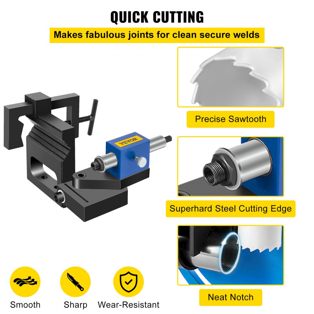 GQKJZXPNM1-12 - Adjustable 0-50° Pipe Notcher Tool for Tubes