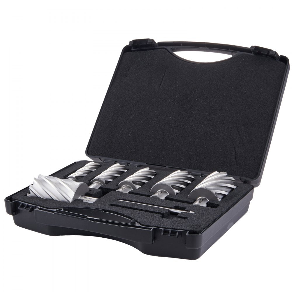 10190010215 - VEVOR 6-Piece Annular Cutter Set, 1" to 2" Steel Drill Bits