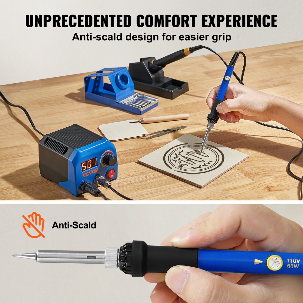 LH55 - Dual Output VEVOR Wood Burning Kit with 2 Pyrography Pens