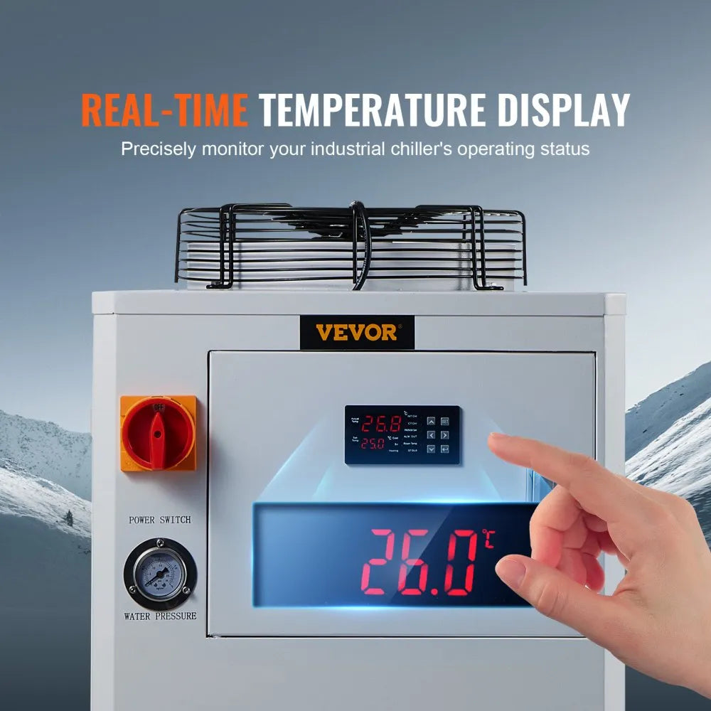 CW6000 - 1500W Industrial Water Chiller for Laser Cooling, Fast Temp Control