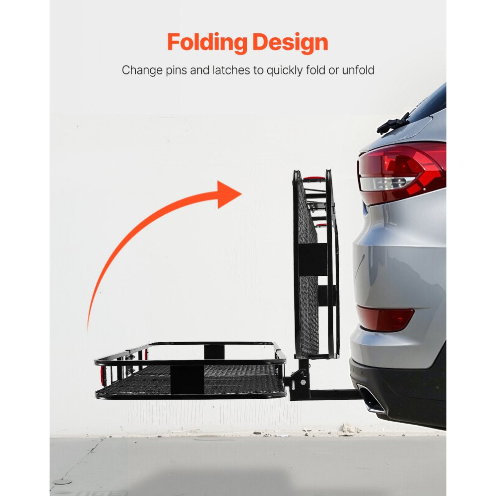 GJ0084 - 500 lbs Heavy-Duty Hitch Cargo Carrier with Waterproof Bag