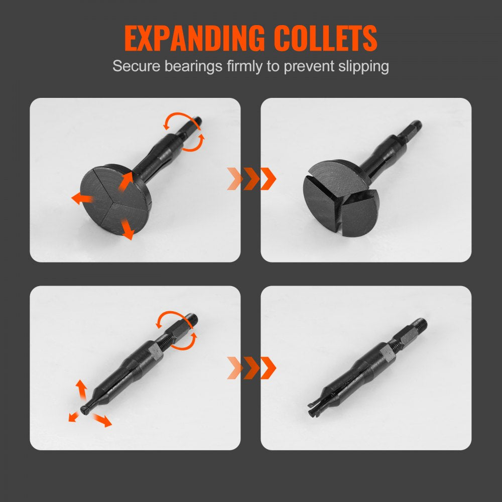 ZX-J022 - 16-in-1 Bearing Puller Set with Durable Cr40 Steel Components