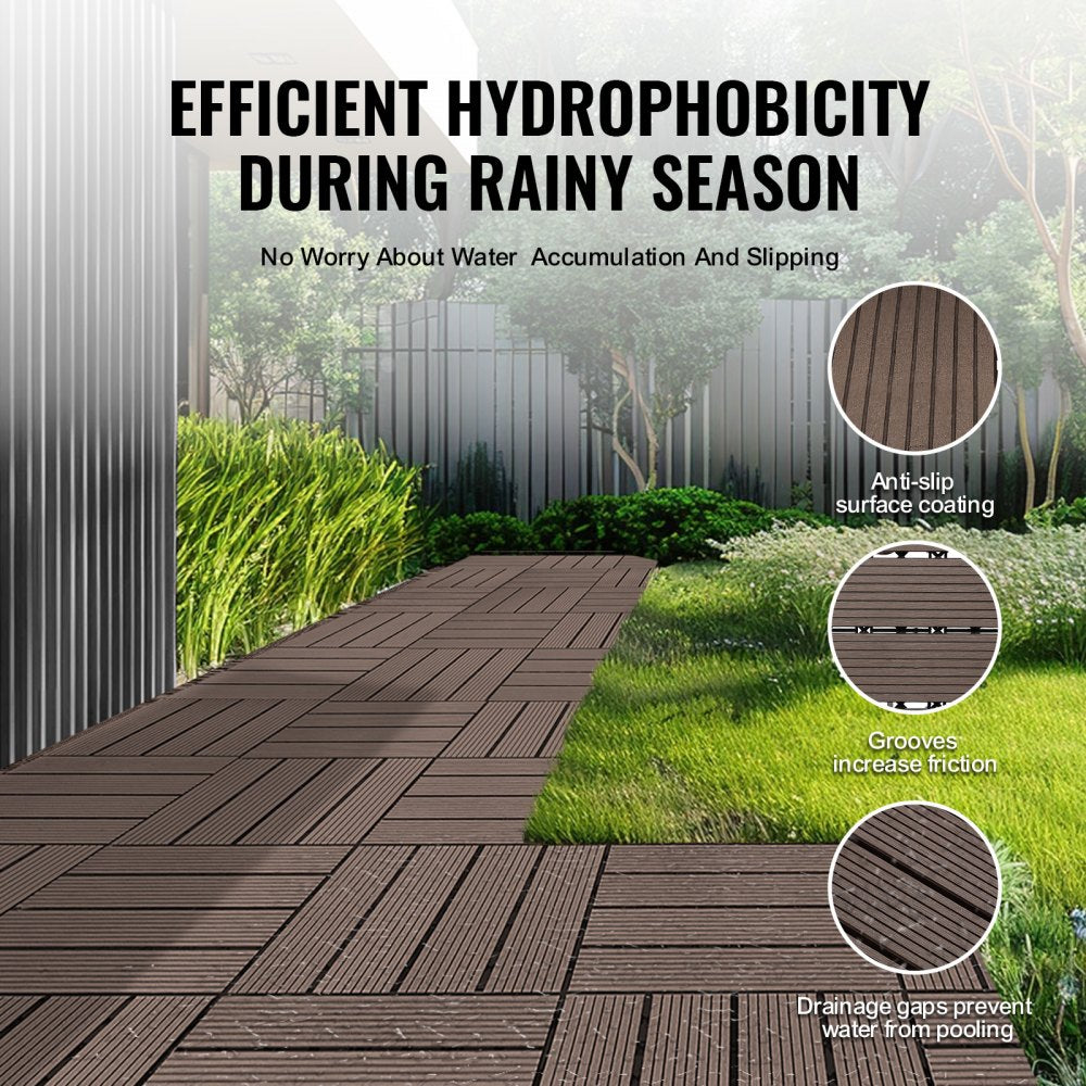 ALSM300-300-27(SZ) - 27 Tile Interlocking Outdoor Flooring, 11.6" x 11.6"