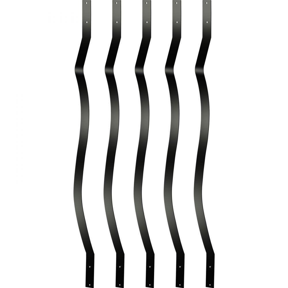 010618577611 - Durable Black Aluminum Deck Balusters with Easy Installation