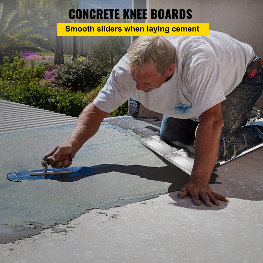 010407885482 - 30"x8" Stainless Steel Kneeboards for Concrete Protection