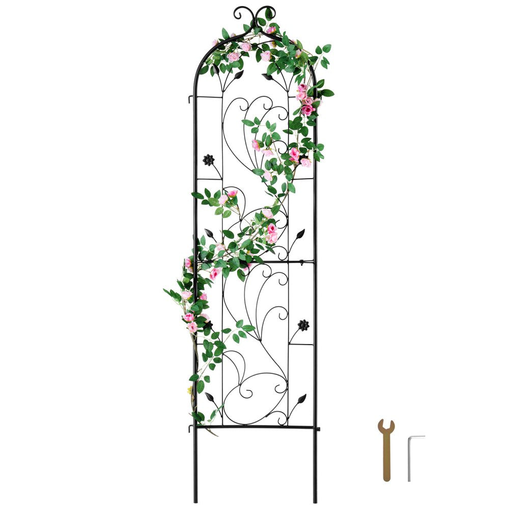 TFHPJ38152-1 - Durable 60" Metal Garden Trellis for Climbing Plants