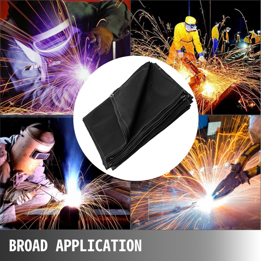010583267044 - 8x10 Ft Fiberglass Welding Blanket for High-Temperature Protection