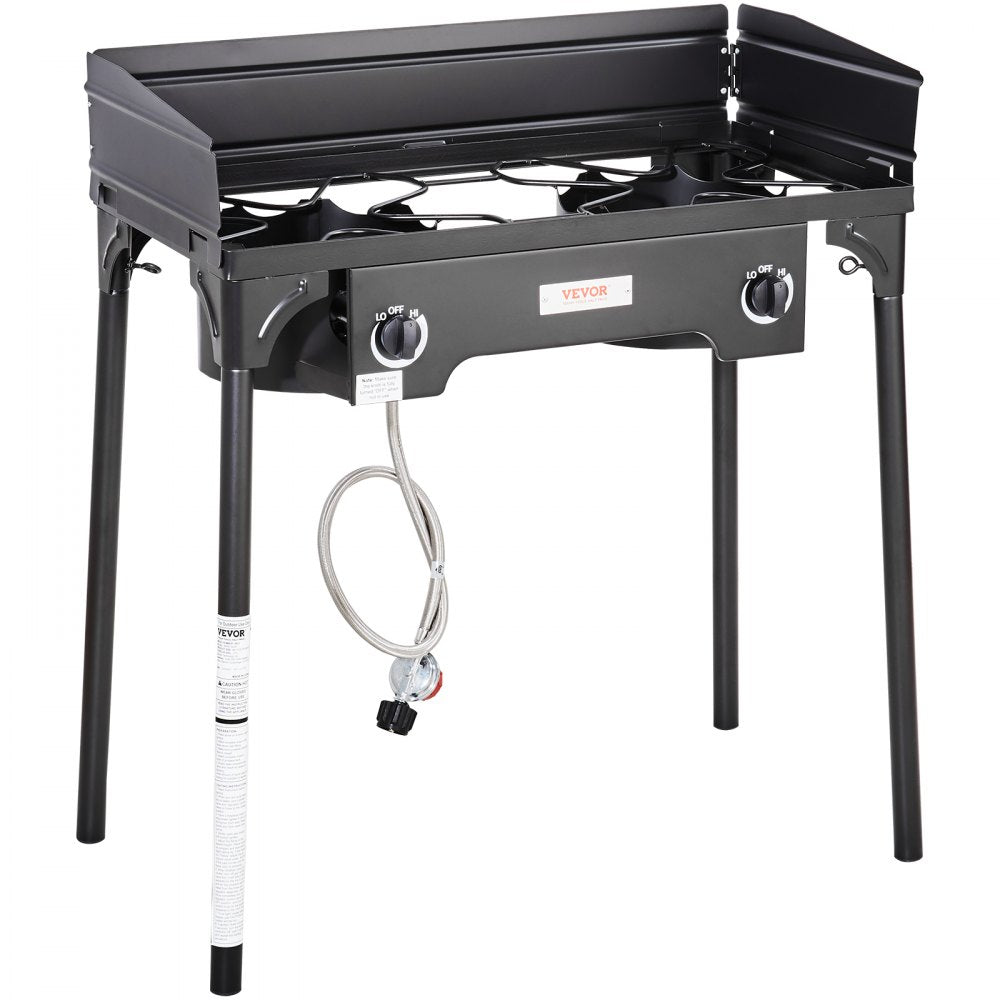 GB-2 - 60,000 BTU Double Burner Camping Stove for Outdoor Cooking