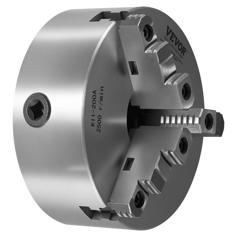K11 200A(2-1/4-8) - 8-Inch Self-Centering Lathe Chuck for Precision Machining