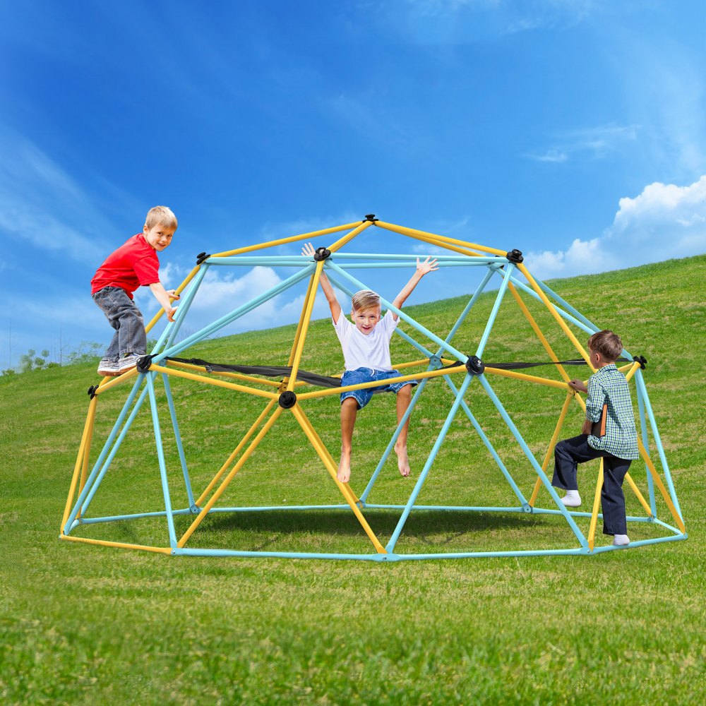JX-DC-10HSW - 10ft Geometric Dome Climber for Kids with Cushion