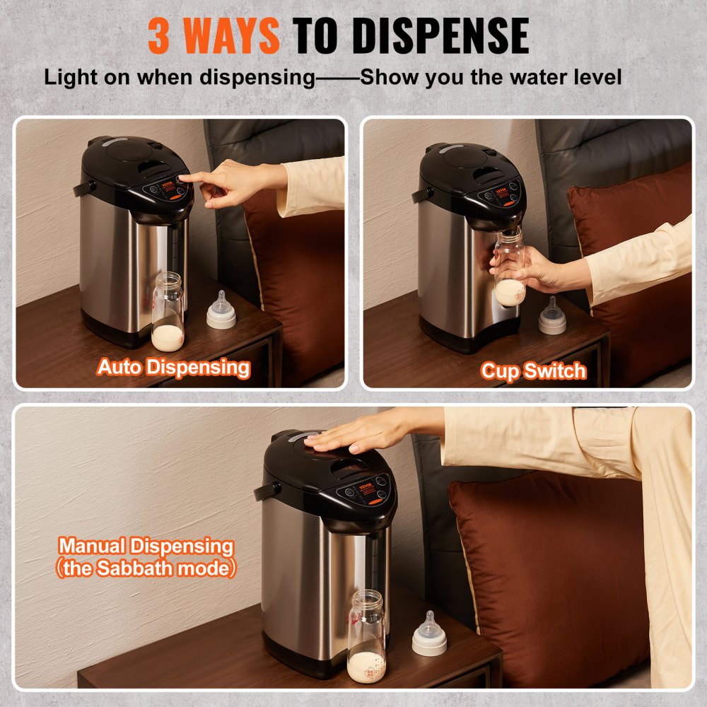 EKA-5.0ED - VEVOR 304 Stainless Steel Water Dispenser with 4 Temp Settings