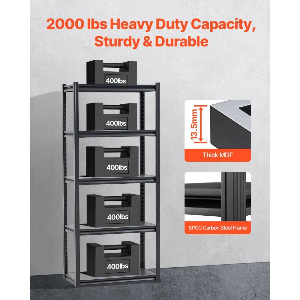 327DG74KV0 - Heavy-Duty 16" D x 32" W Adjustable 72" H Garage Shelving Unit