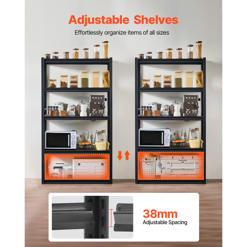 4078VRULV0 - Heavy-Duty 18" x 40" x 72" Adjustable Steel Shelving Unit
