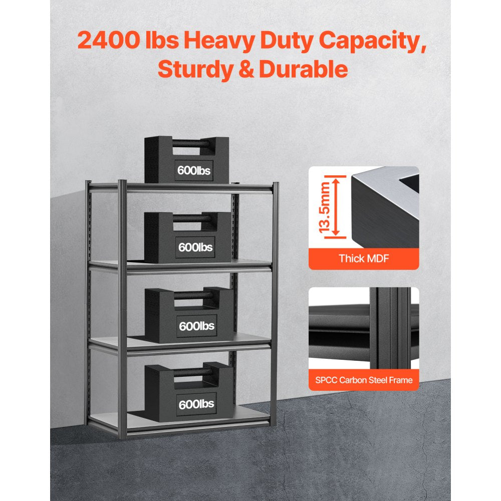 405S2LA2V0 - 4-Tier Adjustable Garage Shelving Unit, 2400 lbs Capacity