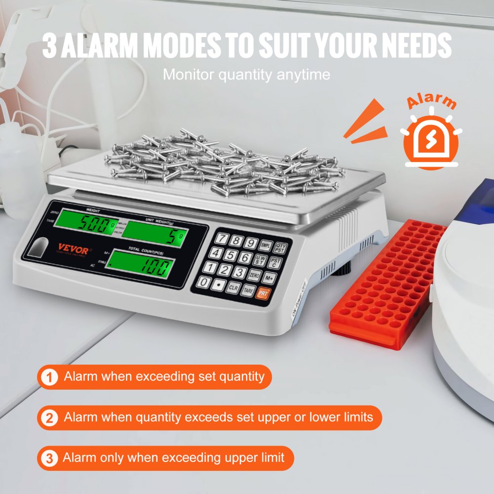 KF-H2C - Reliable 15kg Counting Scale with LED Display, 0.5g Precision