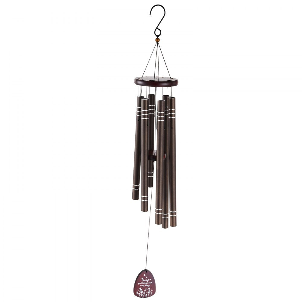 W22079 - 42-Inch Aluminum Deep Tone Wind Chimes for Outdoor Serenity