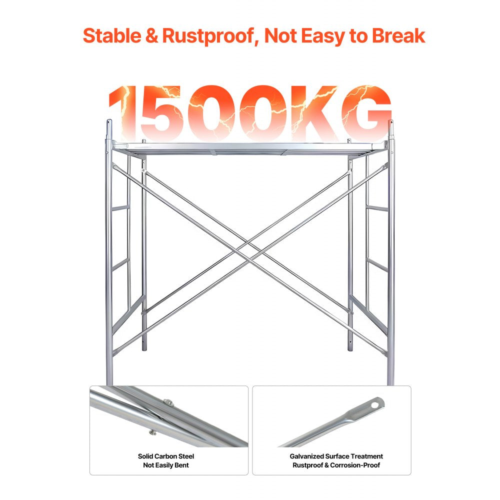 XSJ-2024-F00047 - 6ft Tool-Free X-Brace Set for Scaffolding Stability