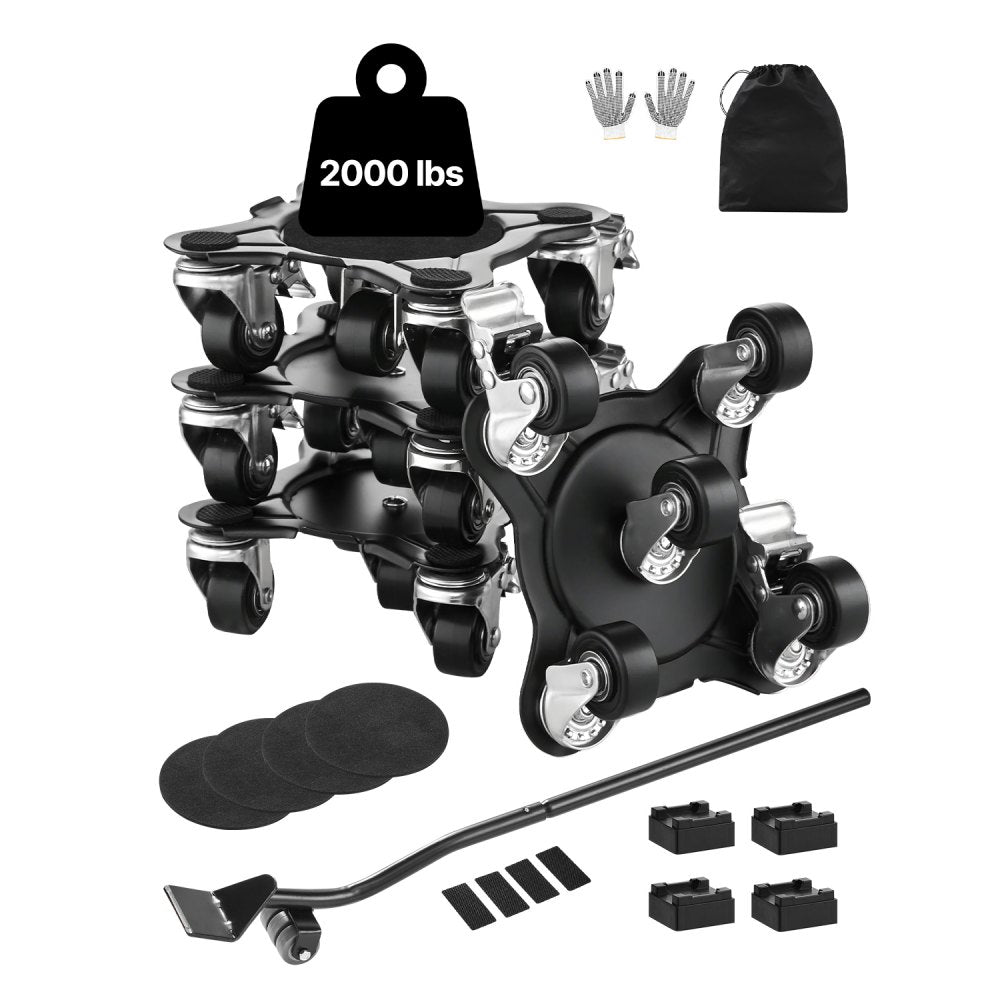 XY-10 - Heavy Duty 5-Wheel Furniture Dolly with 1200 lbs Capacity