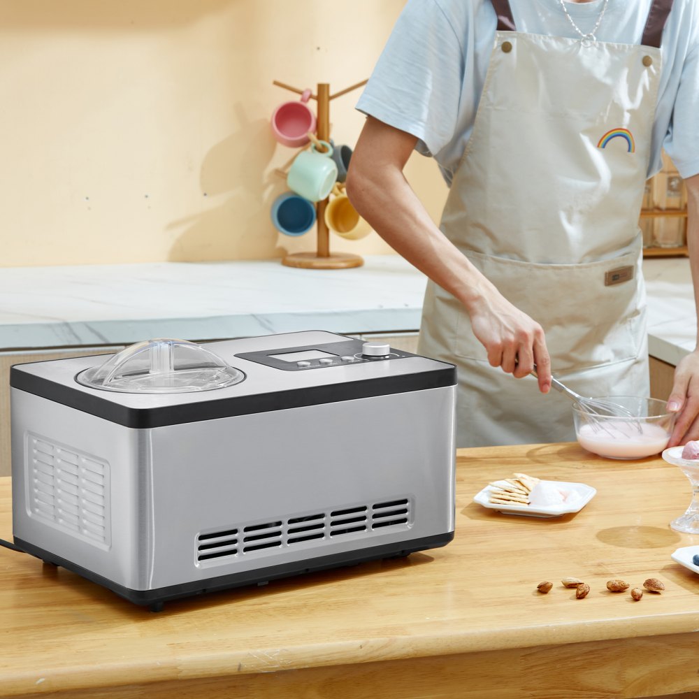 ICE2032-UL - 2QT Ice Cream Maker with 180W Compressor & LCD Display