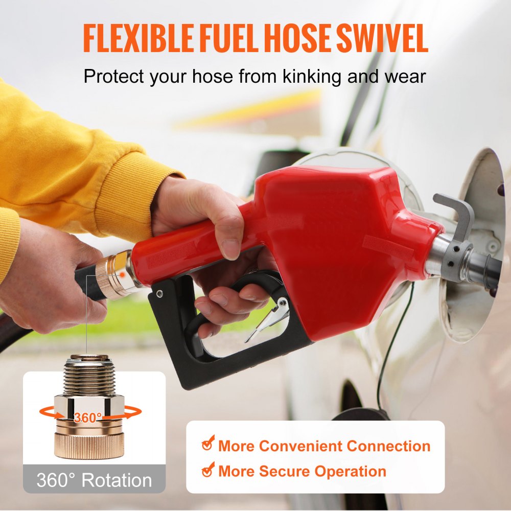 AC-11A-15/16 - 3/4" NPT Diesel Nozzle with Automatic Shut-Off & Swivel Design