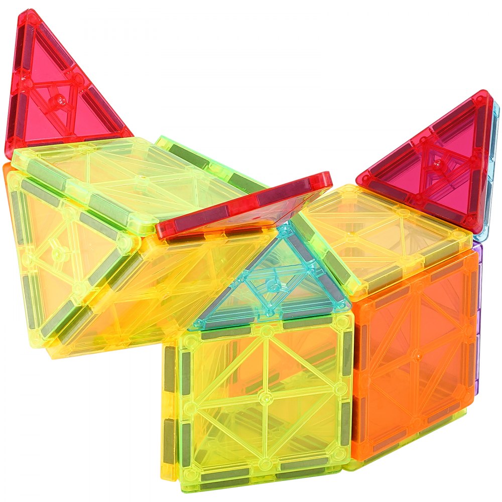 180CXJM5 - 180-Piece Magnetic Tiles Set with Bag for Creative Play