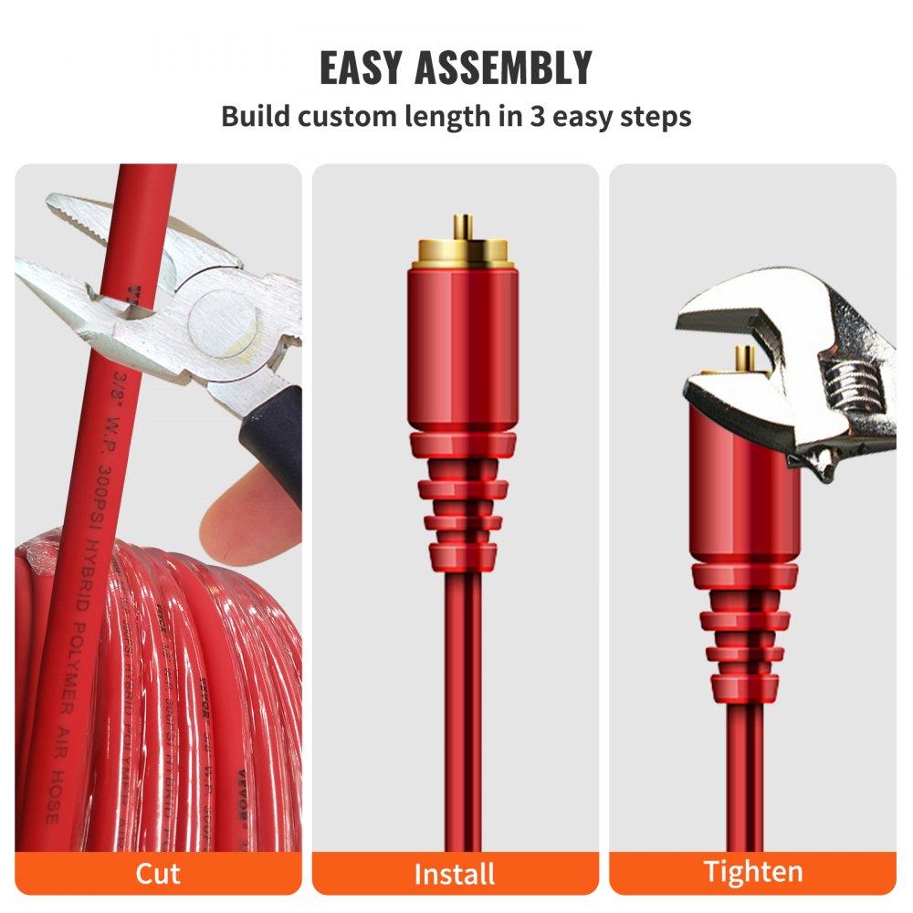 010281644010 - 250' Retractable Air Hose Reel with Extreme Flexibility