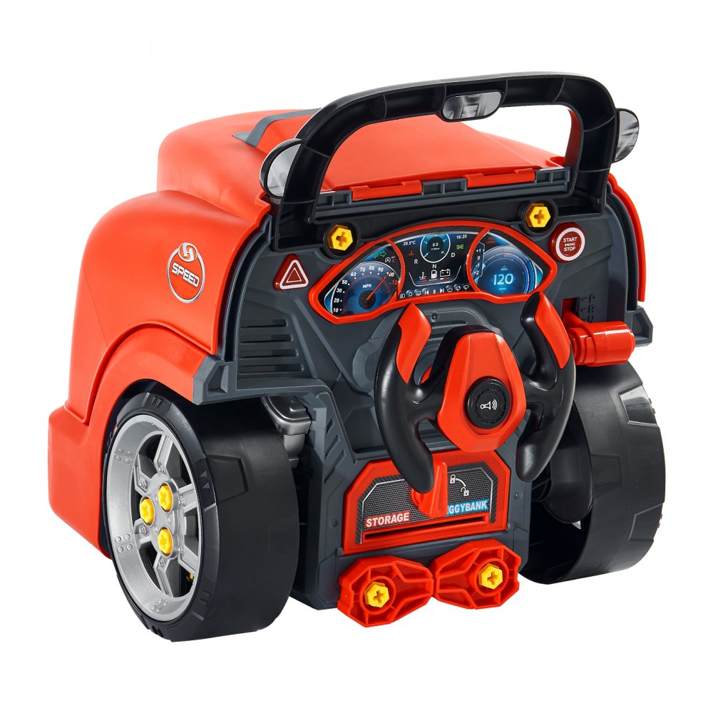 D001-2 - Kids' 60-Piece Car Engine Repair Set with Sounds