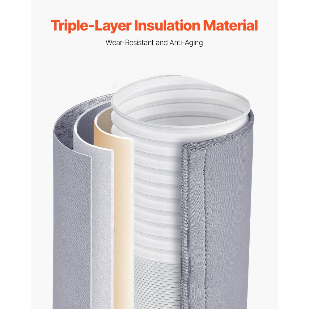 T741 - Heat-Resistant AC Hose Cover, 5" & 5.9" Diameter, Easy Install