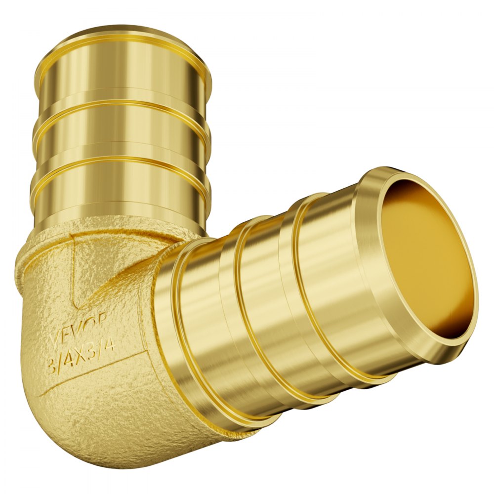 PF5c-L3/4x3/4 Ⅱ - 50 Brass Clamp Elbows for Heating & Plumbing Systems