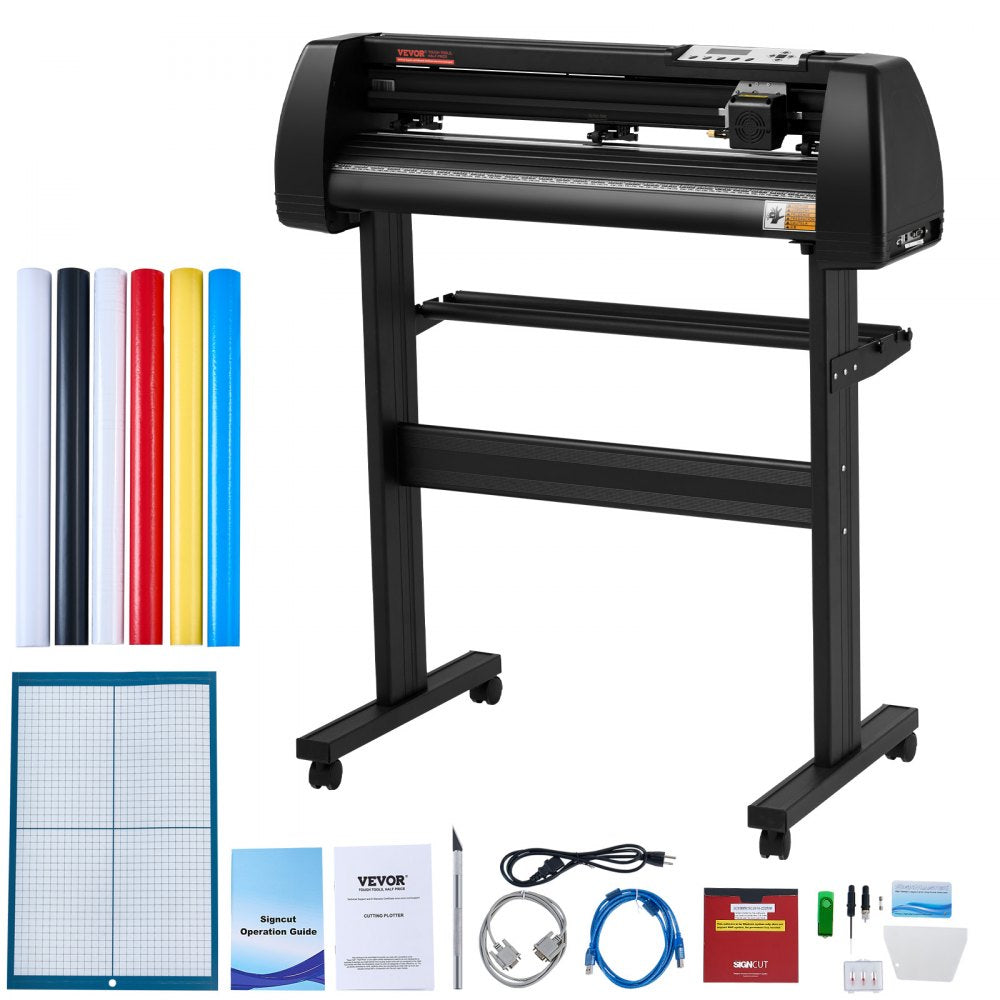 KI-720 - 28" VEVOR Vinyl Cutter with LCD & Adjustable Rollers