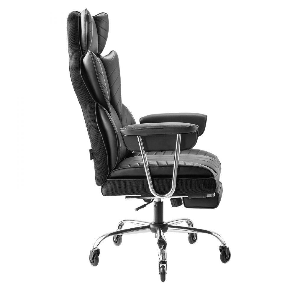 GF-82724H - Heavy-Duty Executive Chair with Adjustable Footrest and Lumbar Support