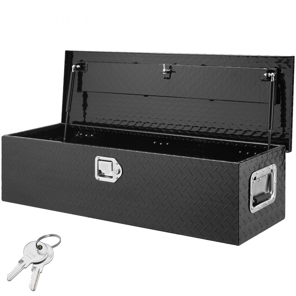 JL-TB19-2 - 39" Heavy-Duty Aluminum Truck Bed Toolbox with Lock & Handles