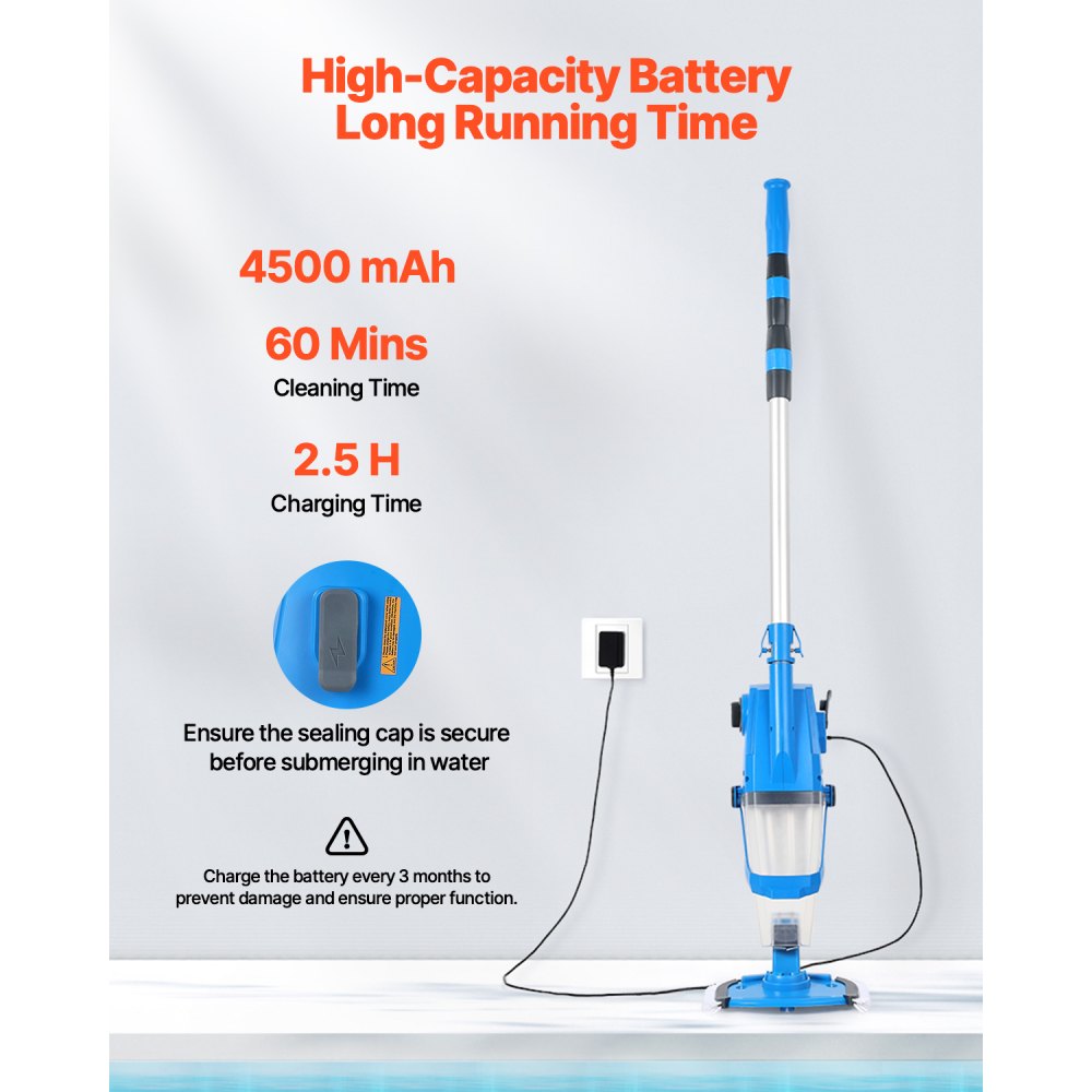 PJV25E - Ultra-Powerful Cordless Spa Vacuum with 60-Min Runtime