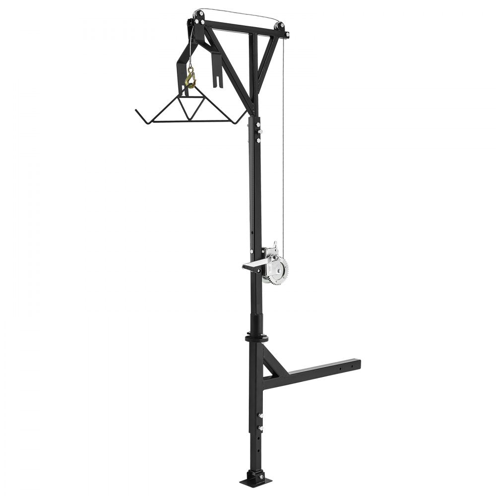HXCZDJ-04 - Compact 600 lbs Hitch Mounted Deer Hoist with Manual Winch