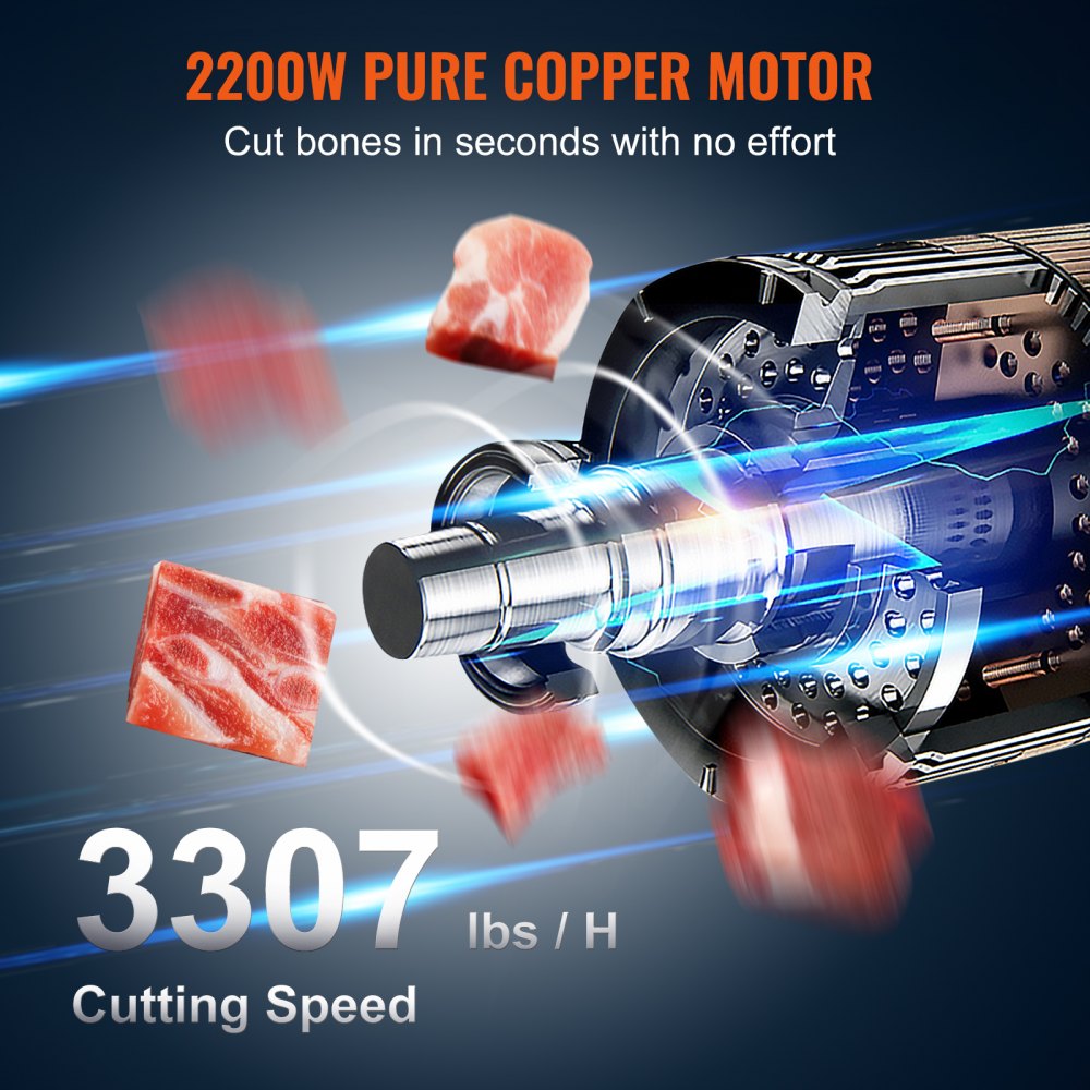 YF-400A - Stainless Steel Meat Bandsaw with 0.16-8.7" Adjustable Thickness