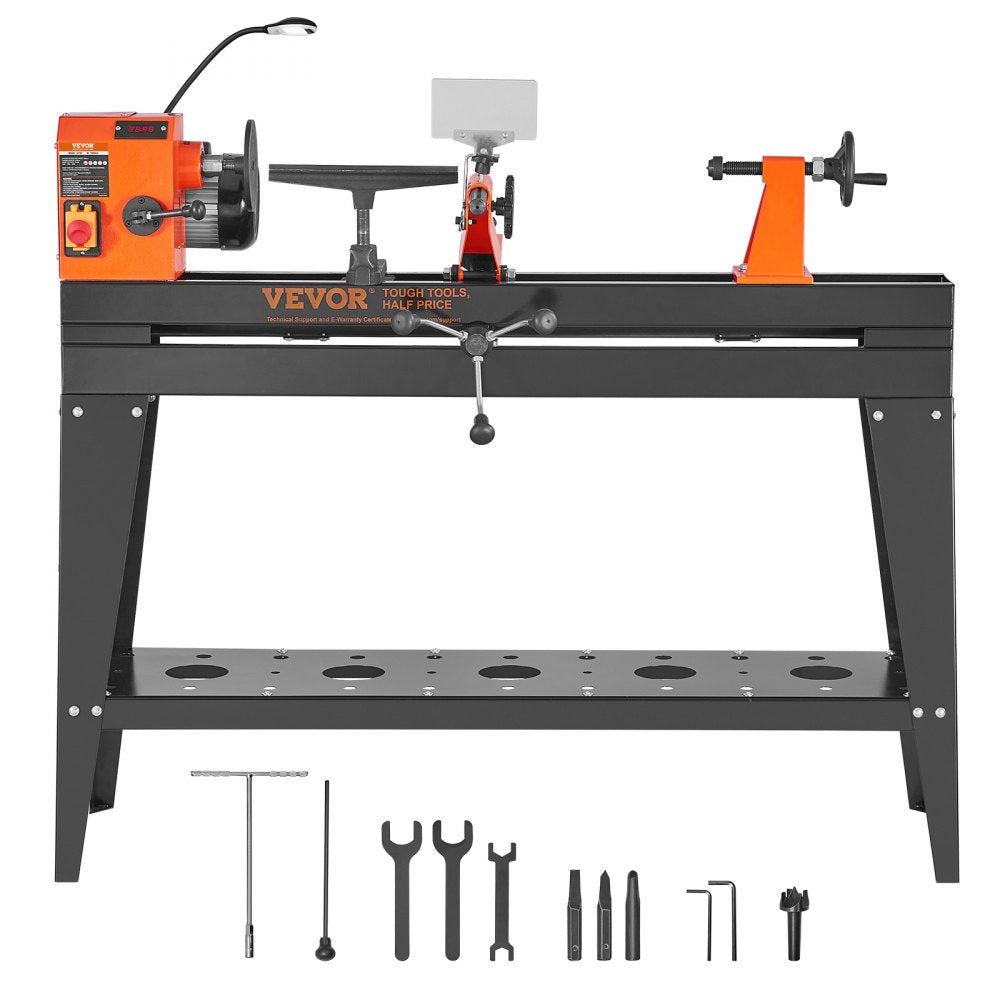 WL1000GV - VEVOR 40-Inch Wood Lathe for Precision Crafting