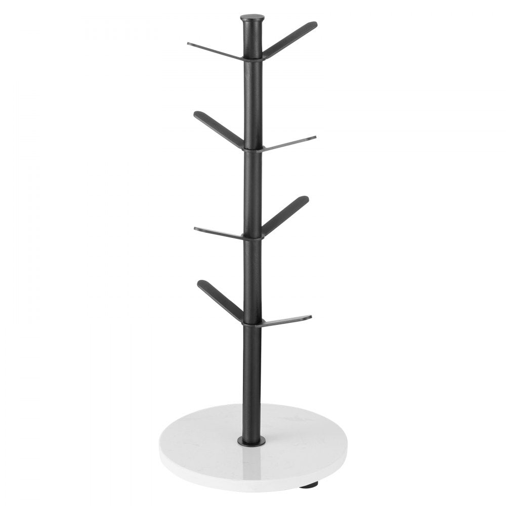 MUG-XM003 - 8-Hook Mug Tree with Marble Base for Space Saving