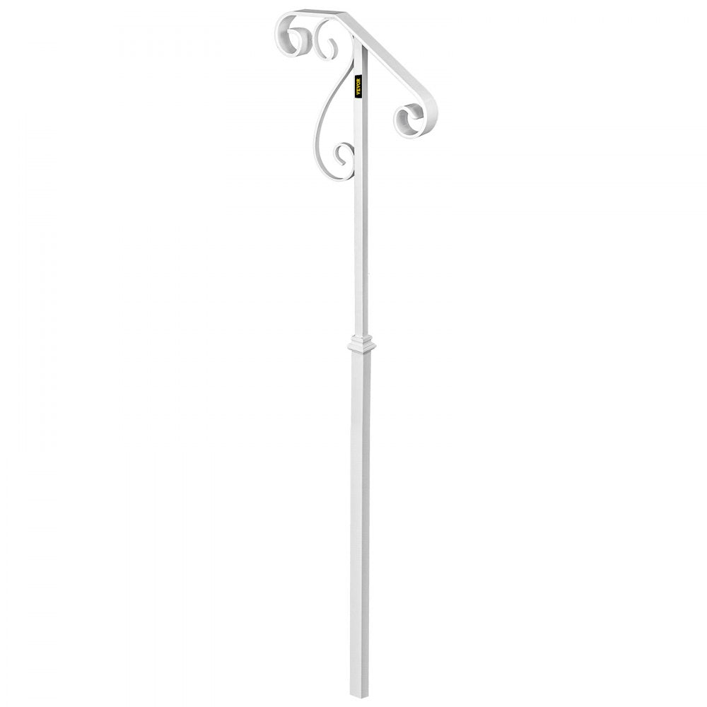 010138314230 - Wrought Iron Handrail for 1-2 Steps, Rustproof & Stylish