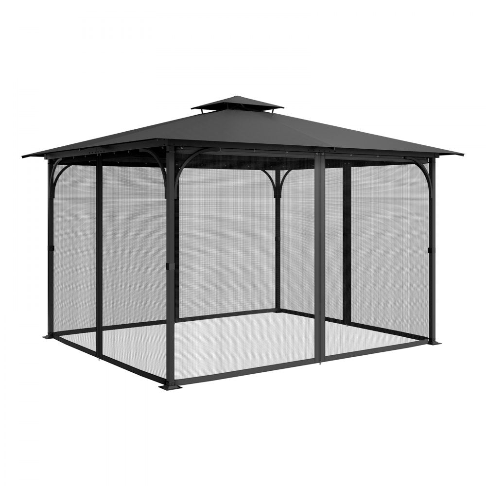 JDM-34K - 10x13 ft Durable Polyester Gazebo Netting with Zipper