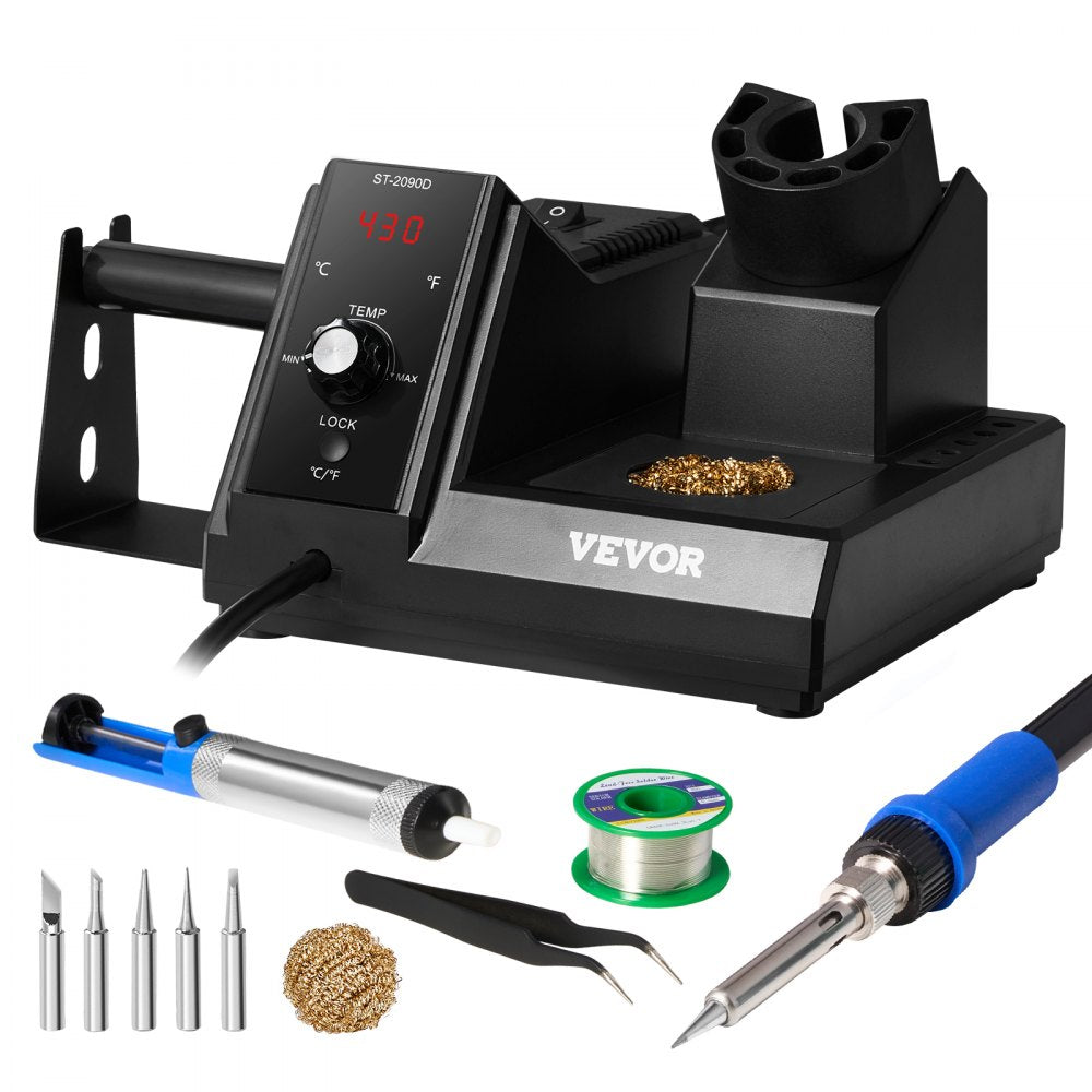 ST-2090D - 80W Digital Soldering Station with Temperature Control & 5 Tips