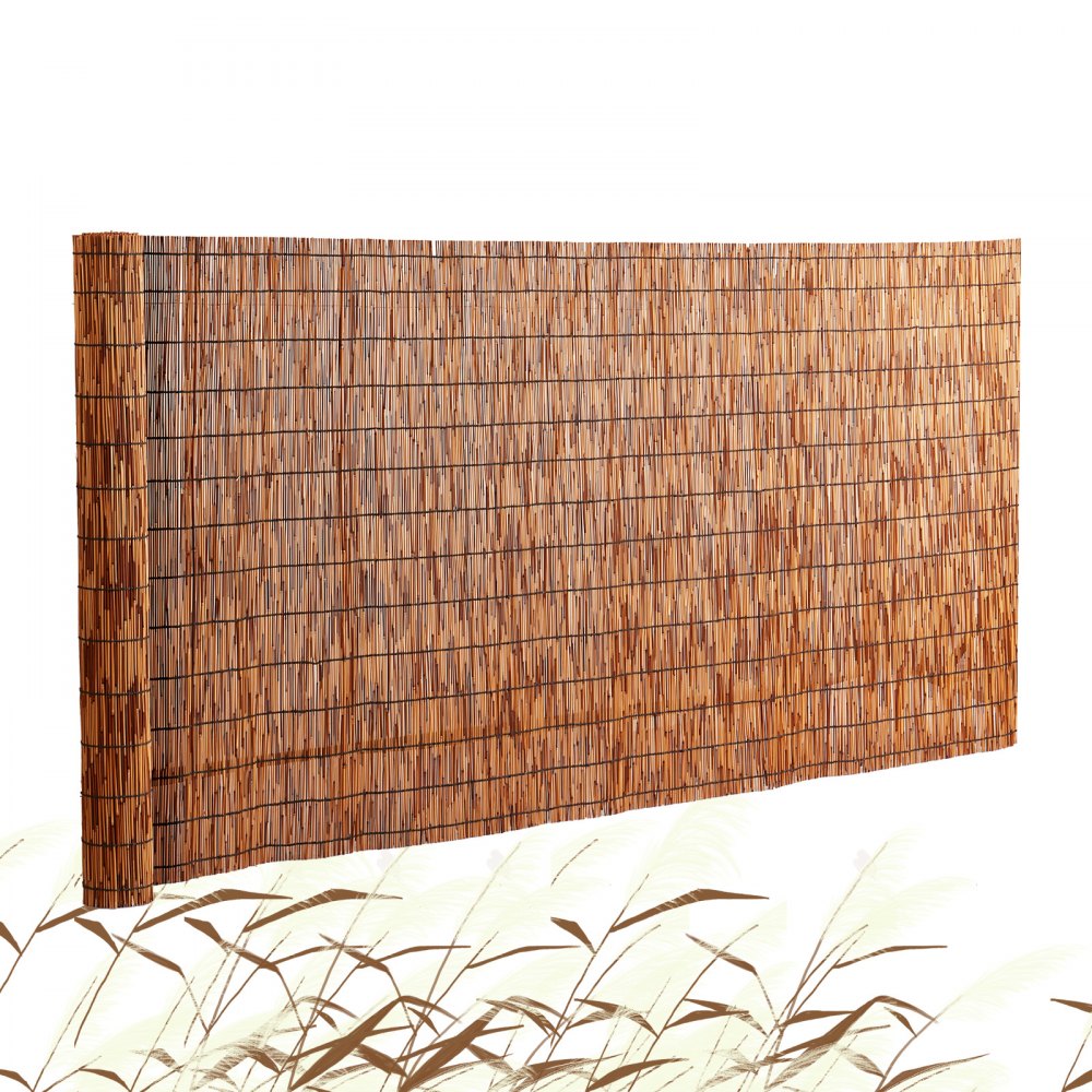 LLWL16440B - Natural Reed Privacy Fence with Easy Trim and Zip Tie Installation