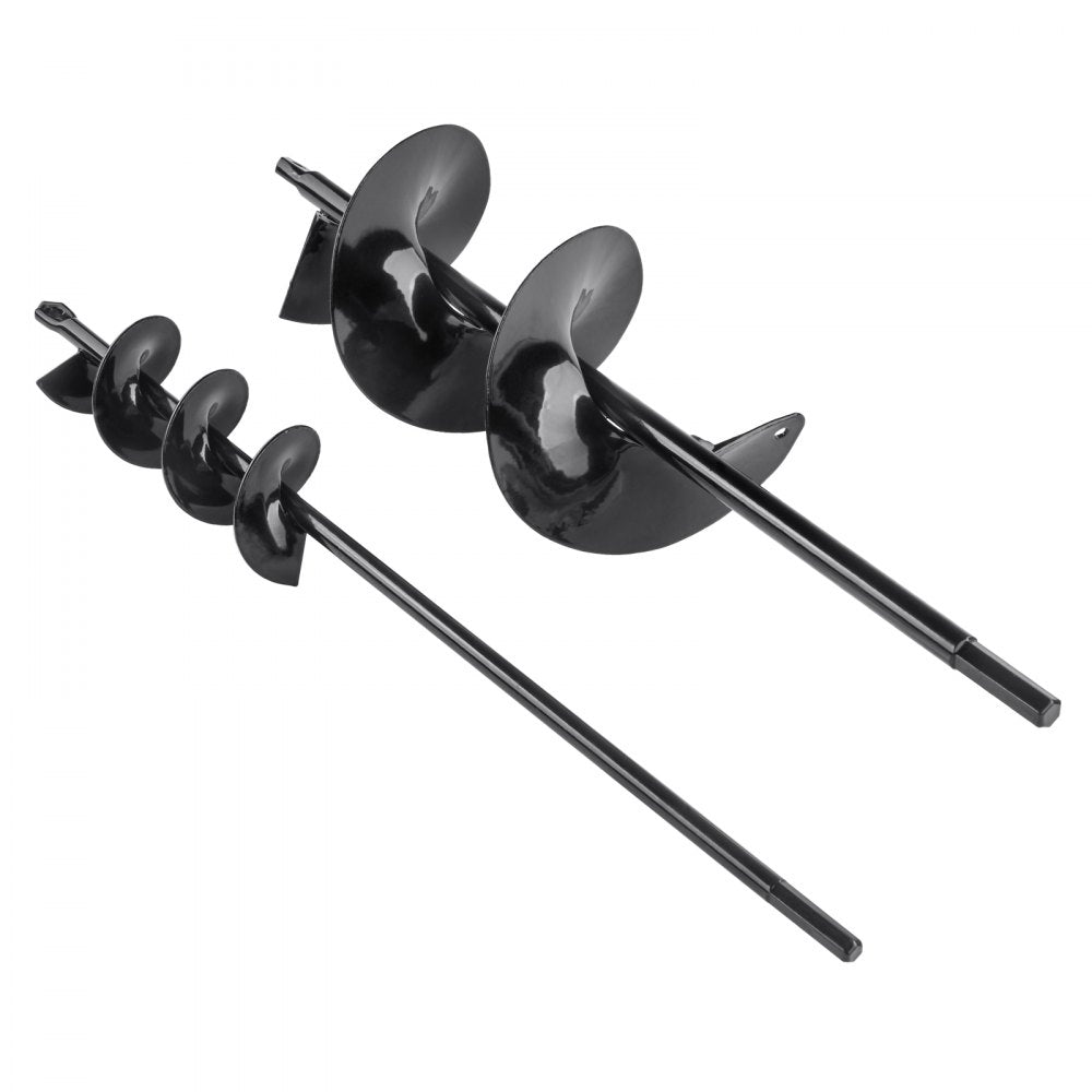 A25DY10-40BK & A8DS5-42BK - Versatile 2-16" & 4-16" Steel Garden Auger Bits