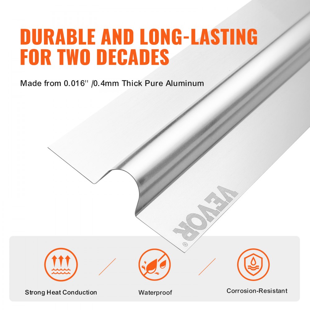 SS4-200 - 4ft Aluminum Heat Transfer Plates for Radiant Floor Heating