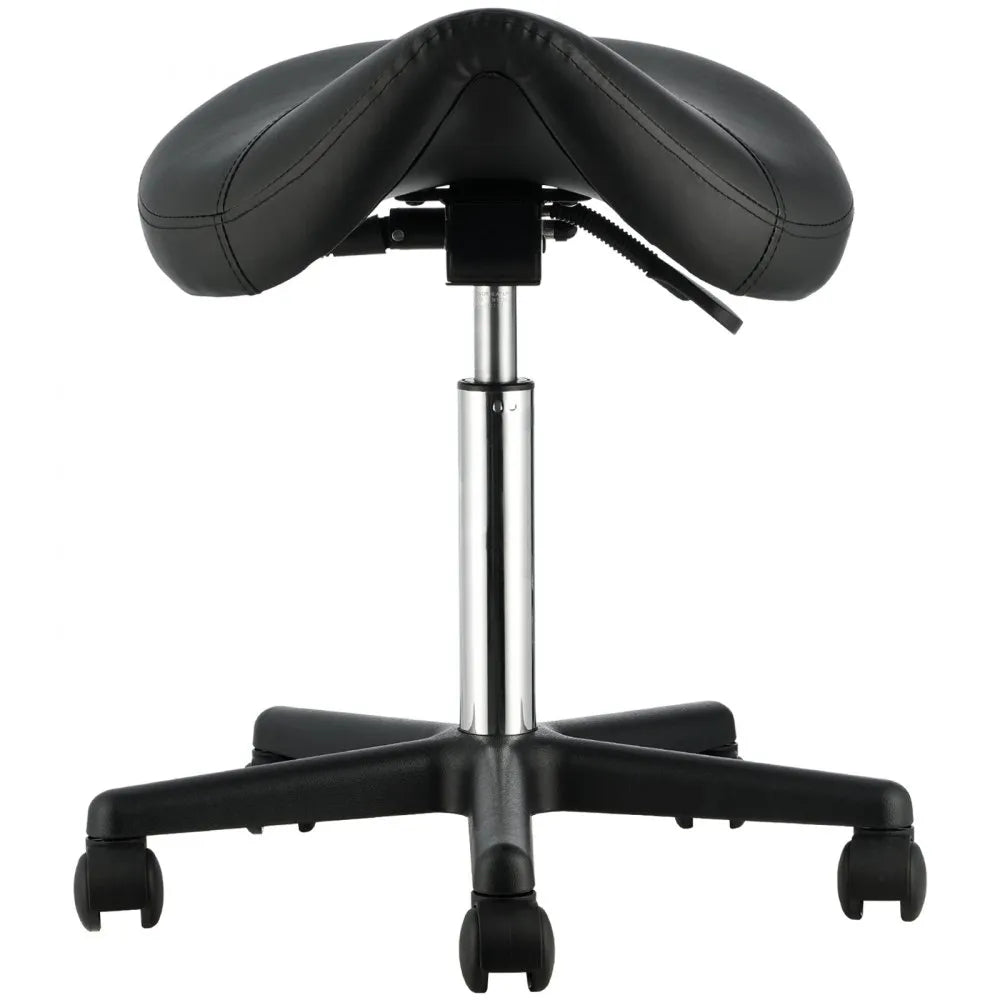 MST003-2 - Adjustable Height Saddle Stool with Silent Wheels, 400 lbs Capacity
